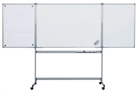 Whiteboard tavle mobile 100 x 150cm med vinger (100x75cm), 6m2 skriveflade  